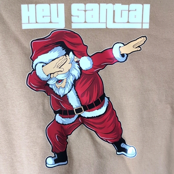 Cactus Boy Tan Hey Santa ! Long Sleeve Sweatshirt..Size 11/12 - Picture 2 of 6